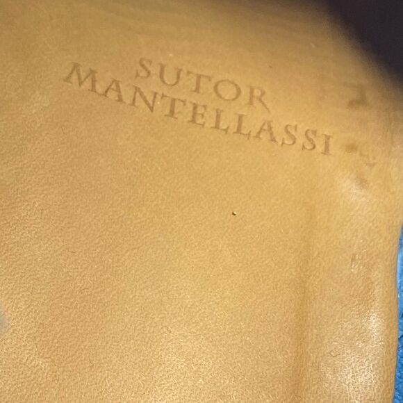 Sutor Mantellassi Blue Suede Chelsea Boots Mens US 10.5 / UK 9.5 Luxury Italian main image 4